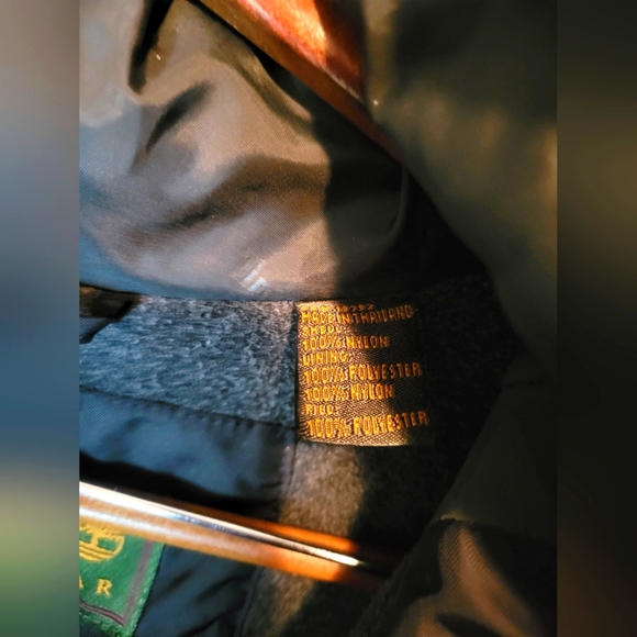 Timberland | Vtg Men's Weathergear Oversized Black Parka Coat | Black Fur - Picture 16 of 16